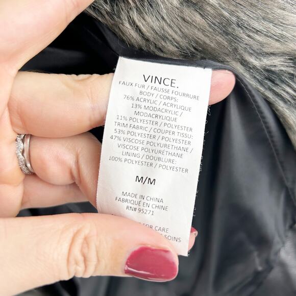 VINCE. Faux Fur‎ Vest – Soft & Luxe, Size M - Picture 5 of 6